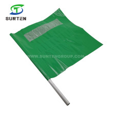 Green Traffic Road/Street Safety Warning Anti-UV/Waterproof PVC/Polyester/Nylon Printing Reflective/Fluorescent Color Square/Triangle Delineator String